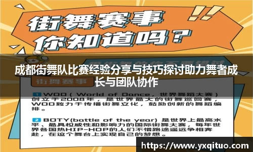 成都街舞队比赛经验分享与技巧探讨助力舞者成长与团队协作